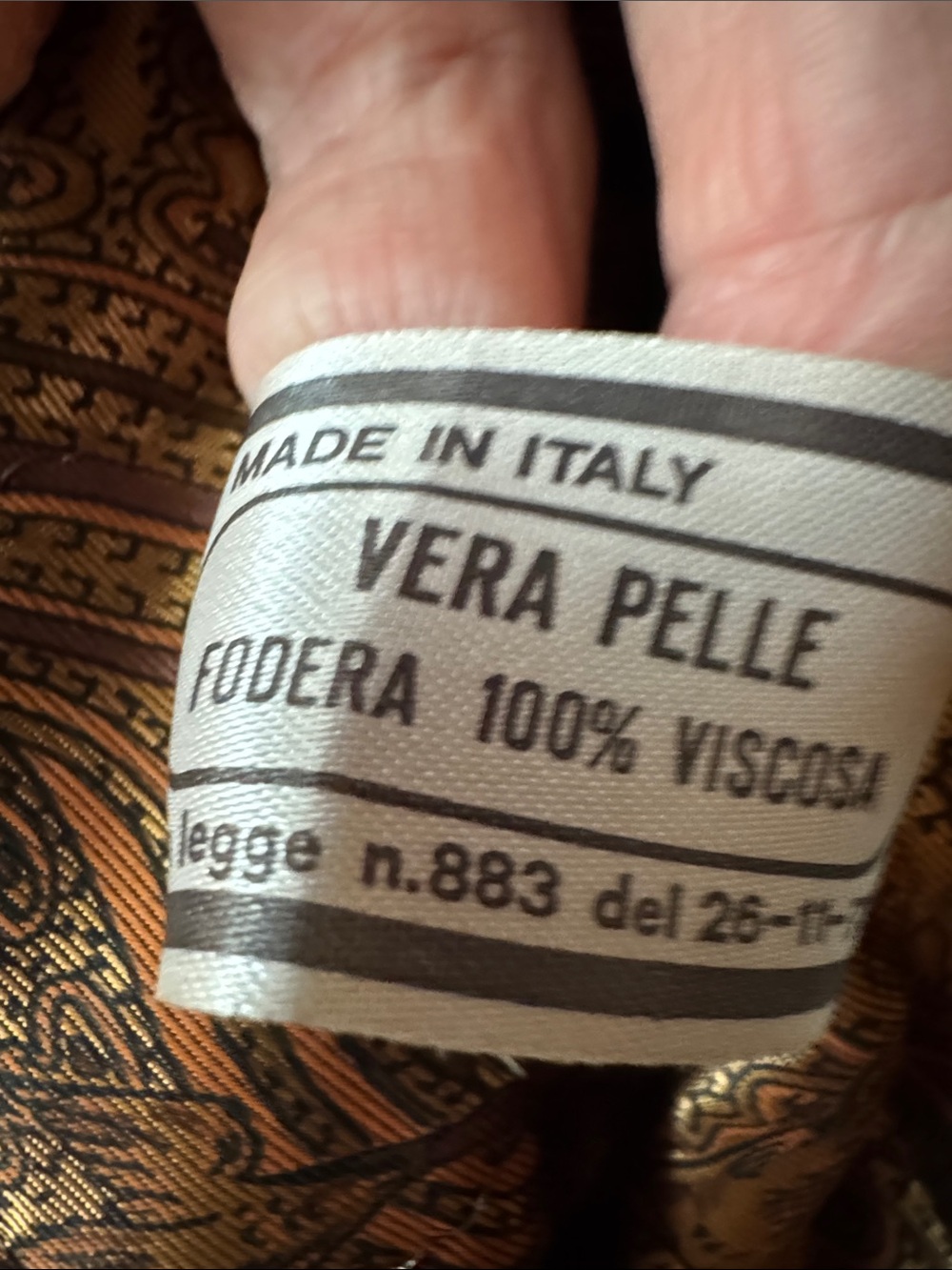 Vera Pelle Men’s Italian Suede Cognac Color Coat with Dark Green Collar. Size 50 - Picture 11 of 11